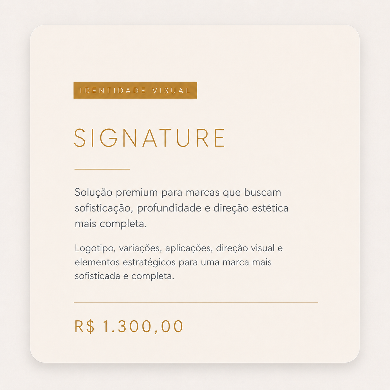pacote signature